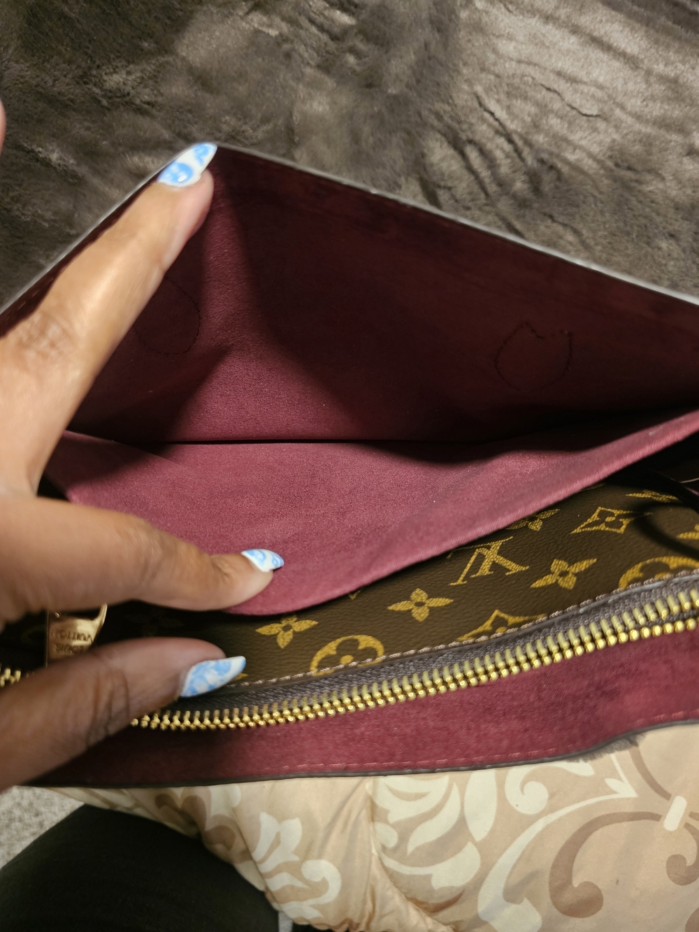 Monogram Canvas Tote with Top Handles - Picture 7 of 9